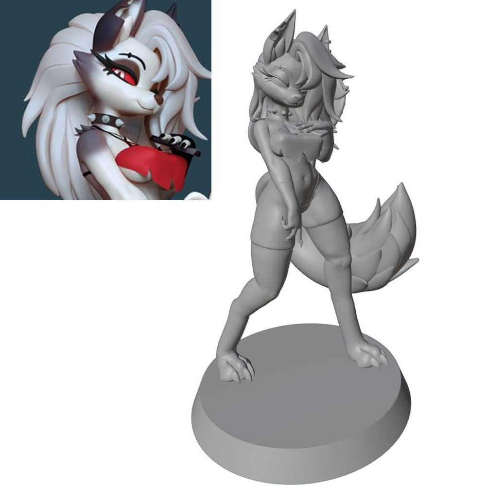 3D Printing For Dummies - 1/24=75mm-1/10=175mm Statua di personaggio anime GK