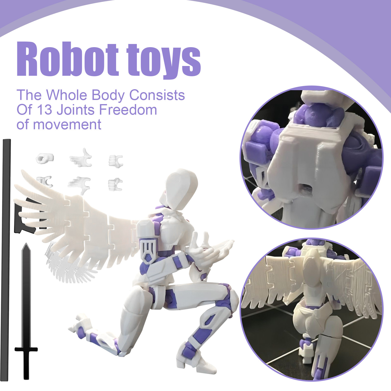 3D Printing For Dummies - Robot mobile multi-giunto 3.0 Manichino stampato