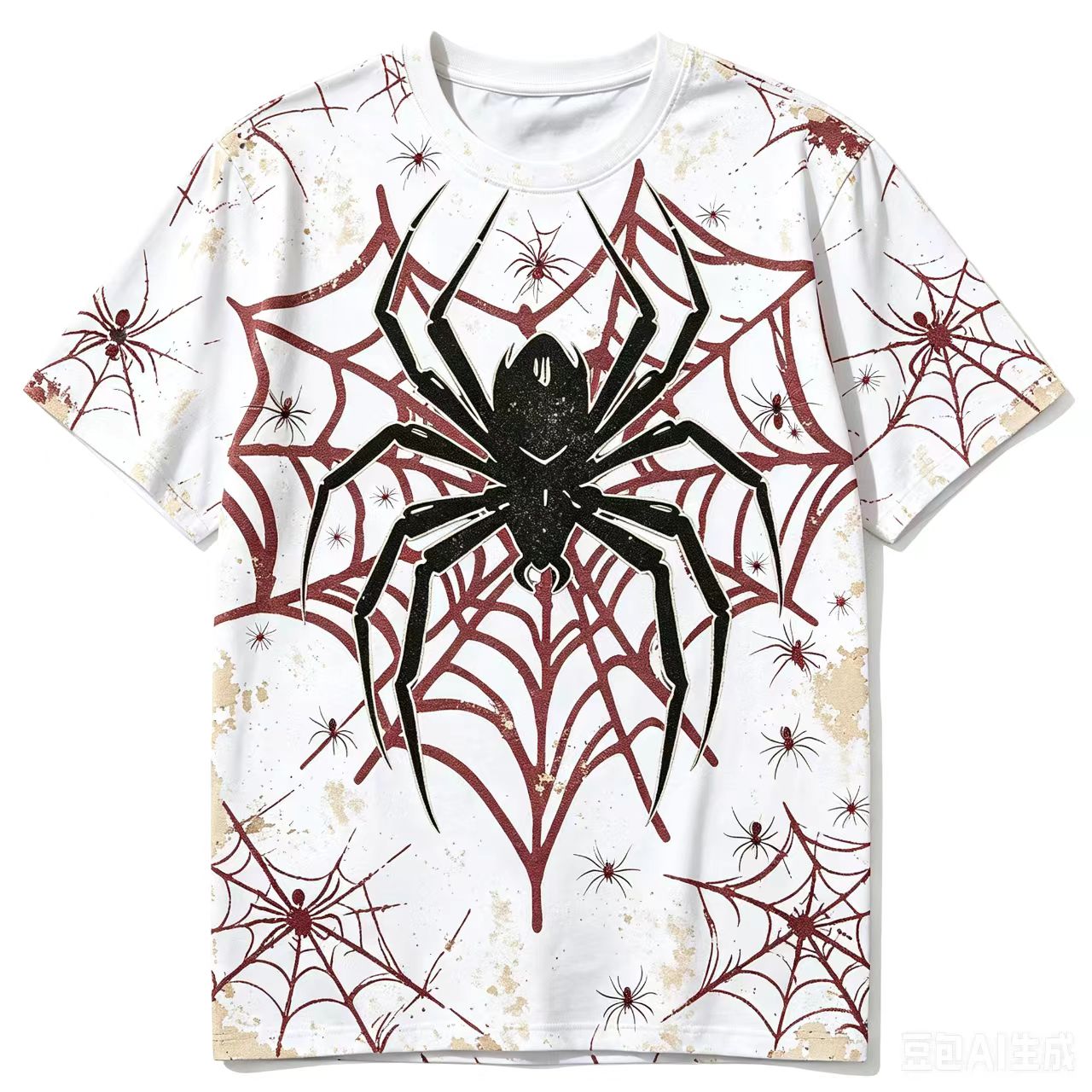 3D Printing Web - T-shirt con stampa ragnatela originale da