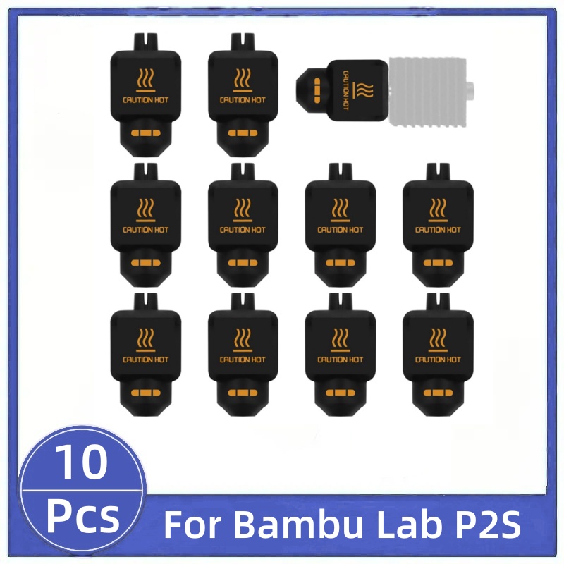 3D Printer Hotend Kit - 10 Pezzi Guaina Protettiva in Silicone