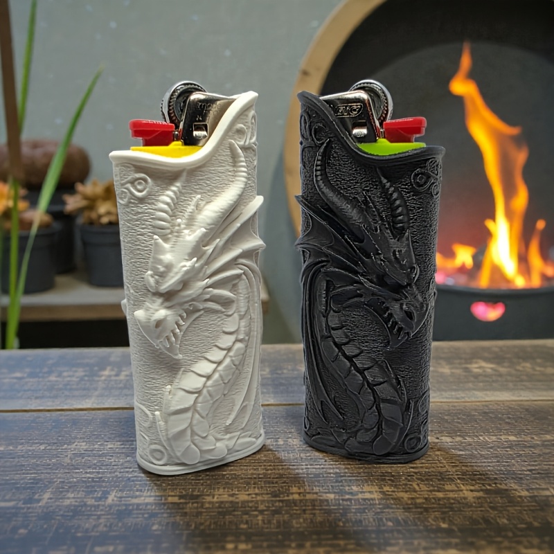 3D Printing Housing - Custodia Protettiva per Accendino con Drago