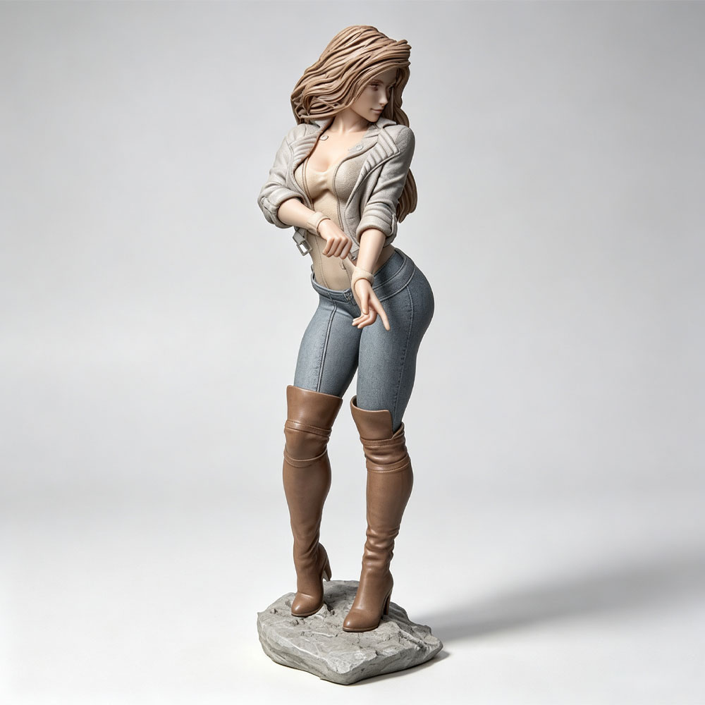 3D Printing For Dummies - Personaggio femminile realistico e alla moda