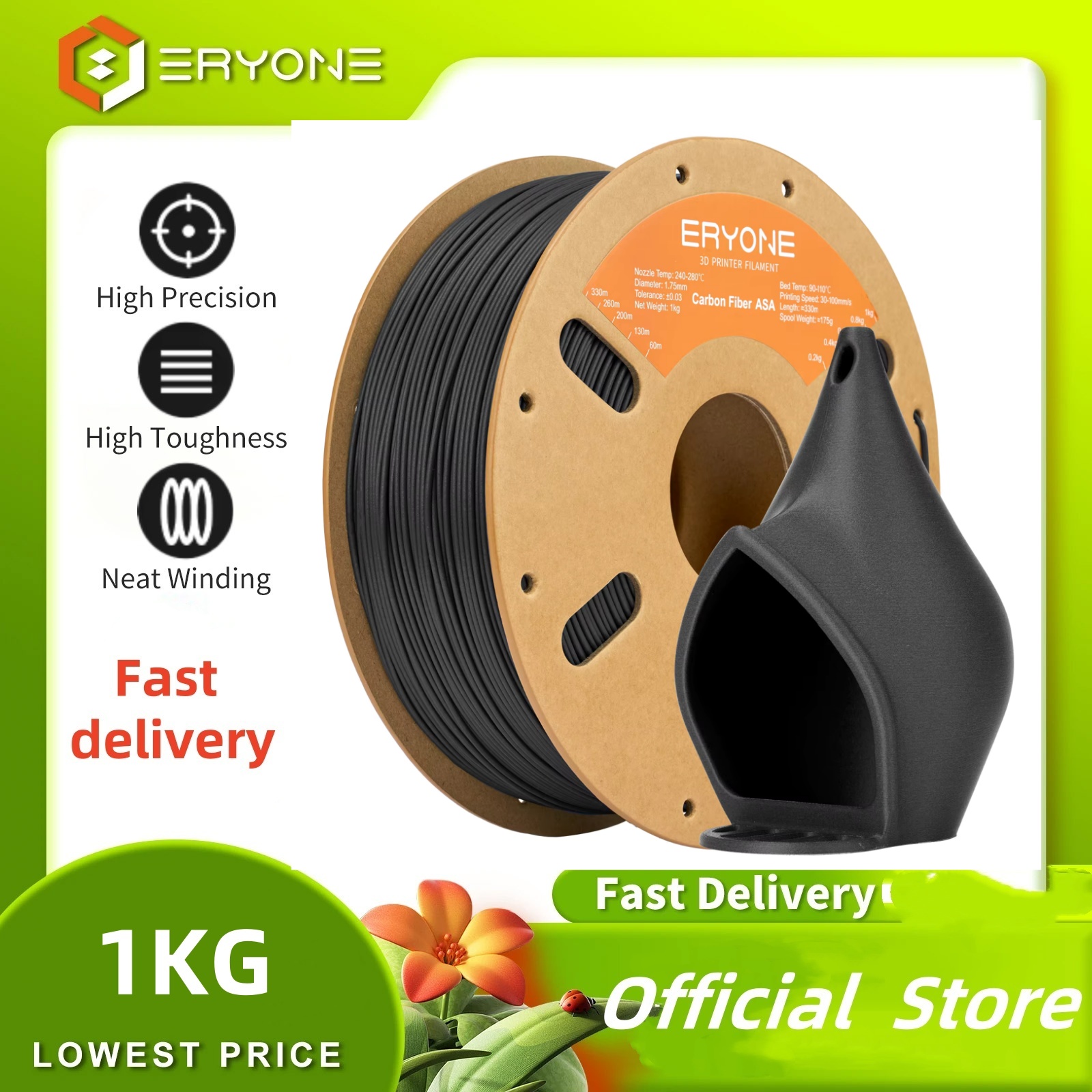 Asa Filament Outdoor - ERYONE 1KG ASA Filamento Premium in