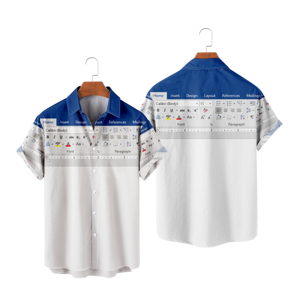 3D Printing Design Software - Camicia casual da uomo 3D Software