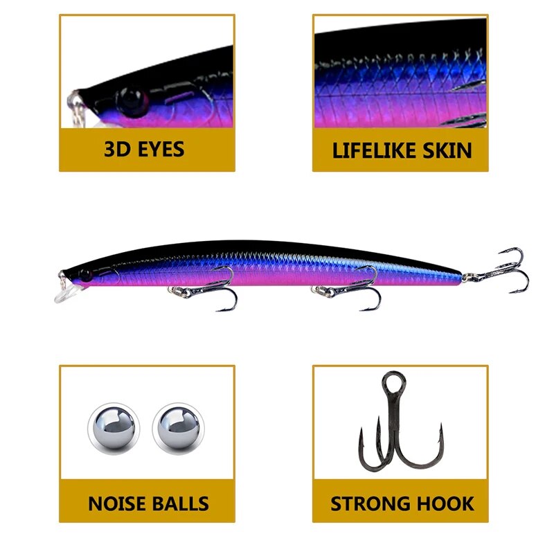 Minnow Richiamo di Pesca Laser - 3D Printing Lure recensione e prezzo