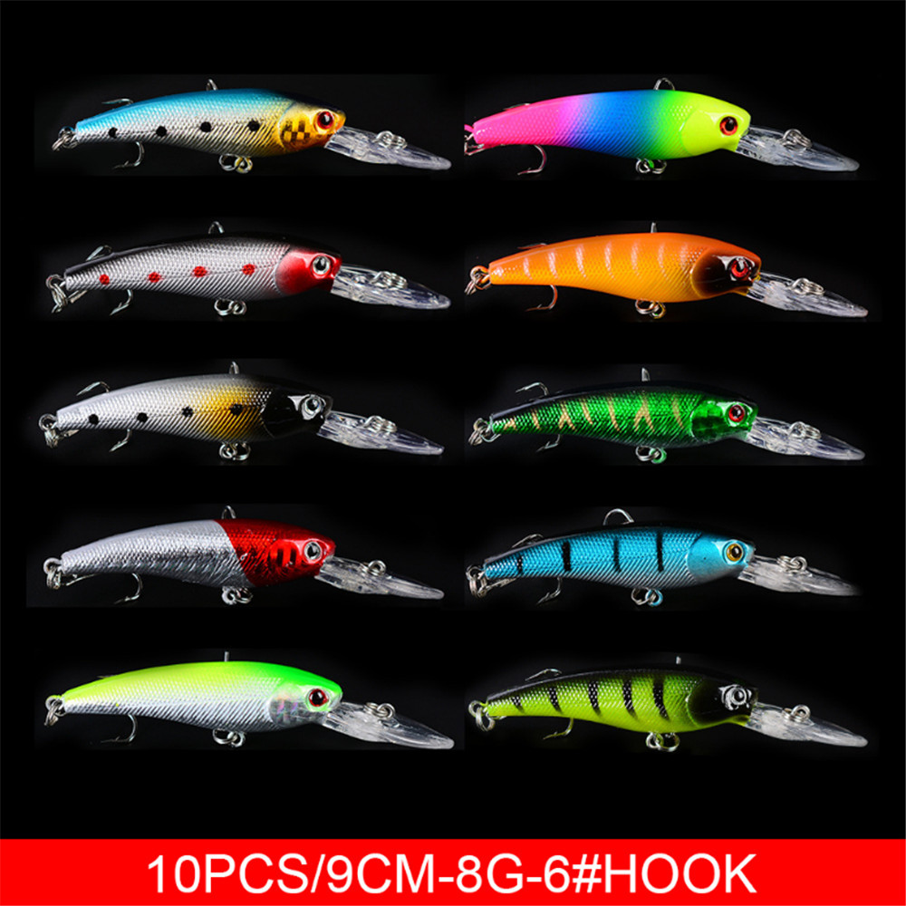 20 pz/lotto Minnow Esche Da Pe - 3D Printing Lure recensione e prezzo