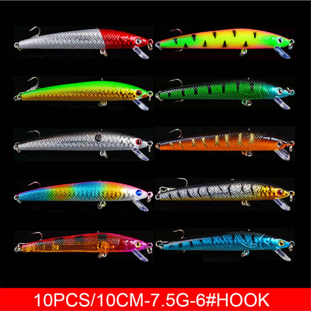 20 pz/lotto Minnow Esche Da Pe - 3D Printing Lure recensione e prezzo