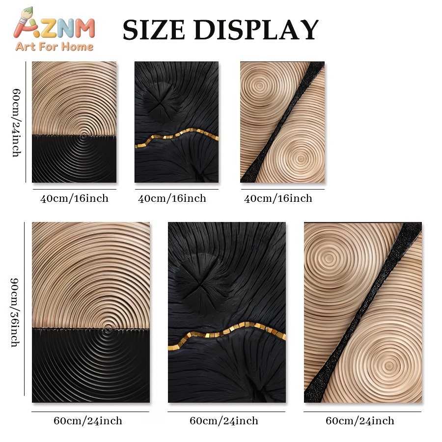 AZNM Wabi Sabi Quadro su Tela  - 3D Printing Gold recensione e prezzo